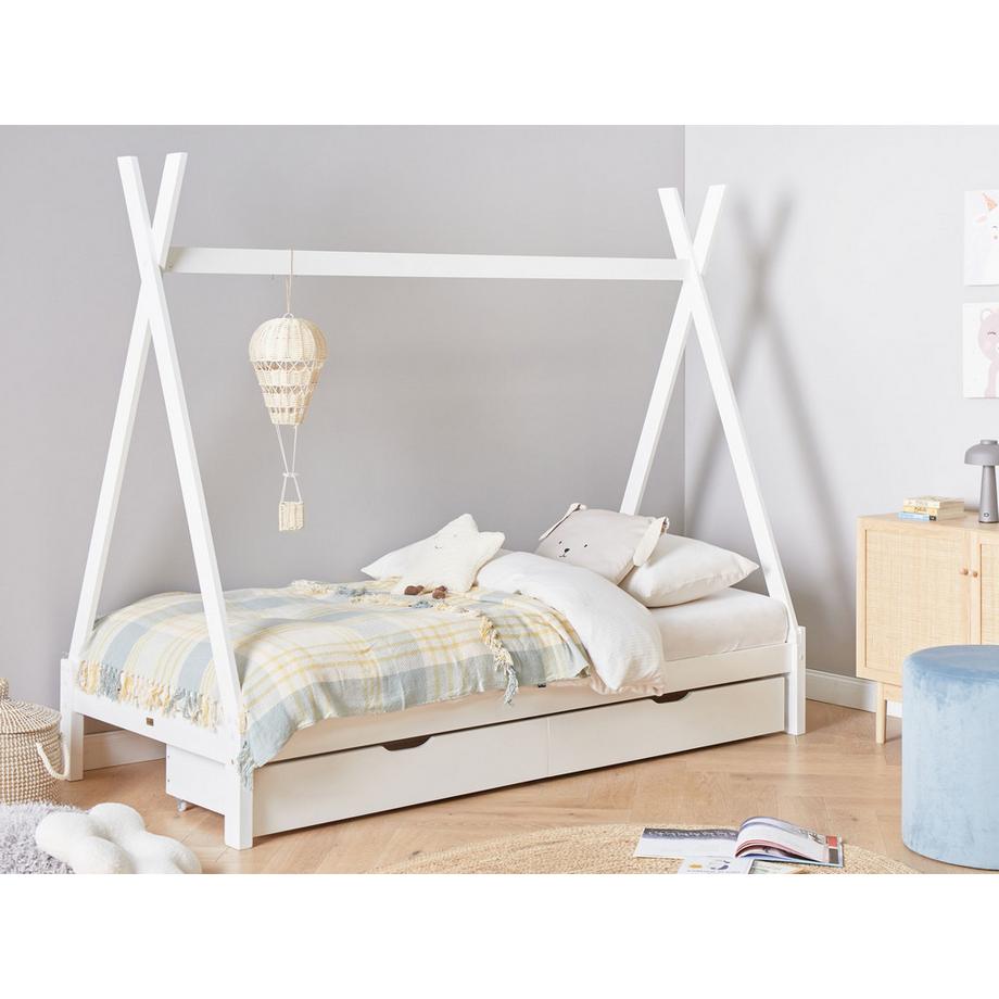 Beliani Lit à tiroirs pour enfants en Bois de pin Moderne DEVAY  