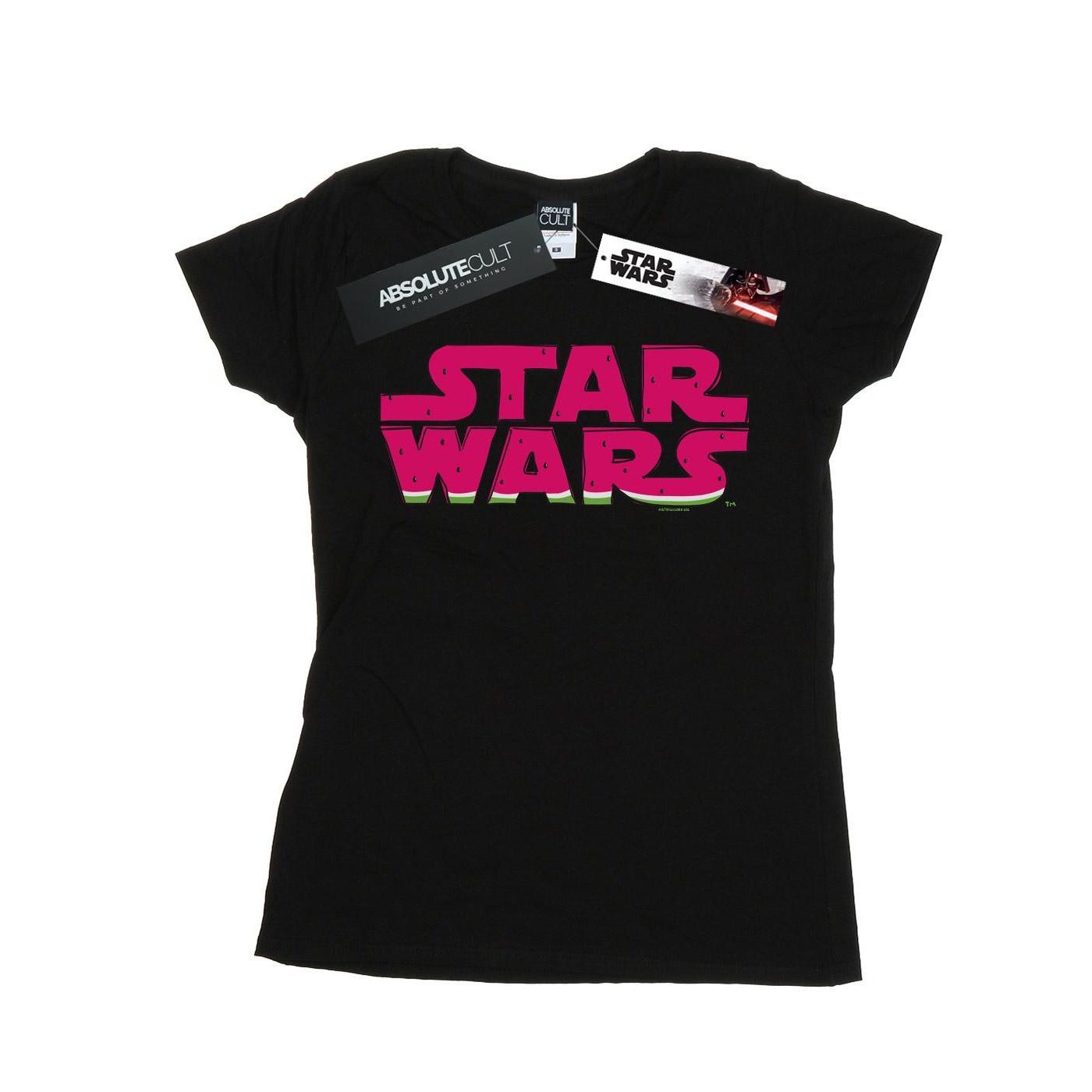 Image of Watermelon Logo Tshirt Damen Schwarz XXL
