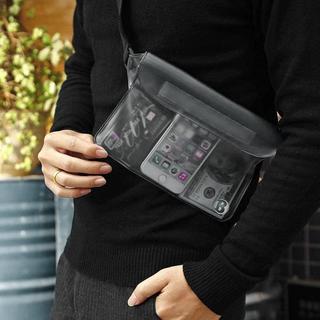 eStore  Wasserdichte Tasche für Wertsachen - 3 Schichten - Schwarz 