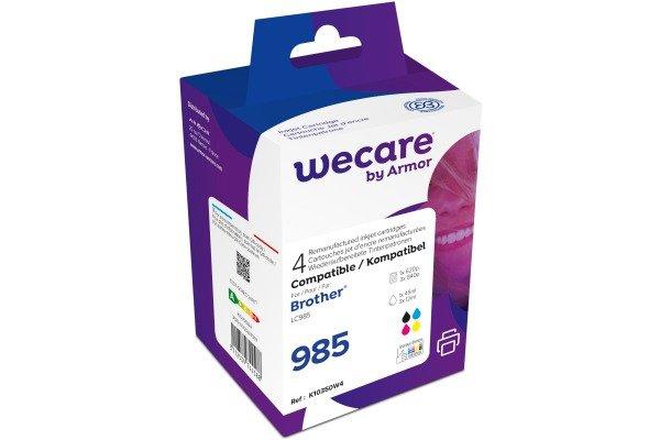 Image of WECARE Multipack rebuilt CMYBK LC-985VALWE z.Brother DCP-J315W 15/3x9ml