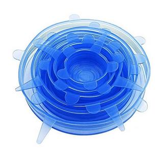 eStore  6 coperchi in silicone blu 