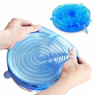 eStore  6 coperchi in silicone blu 