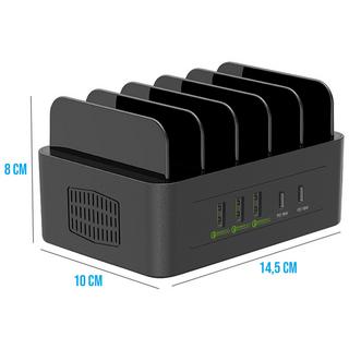 Avizar  Stazione carica 100W 3 USB 2 USB-C 