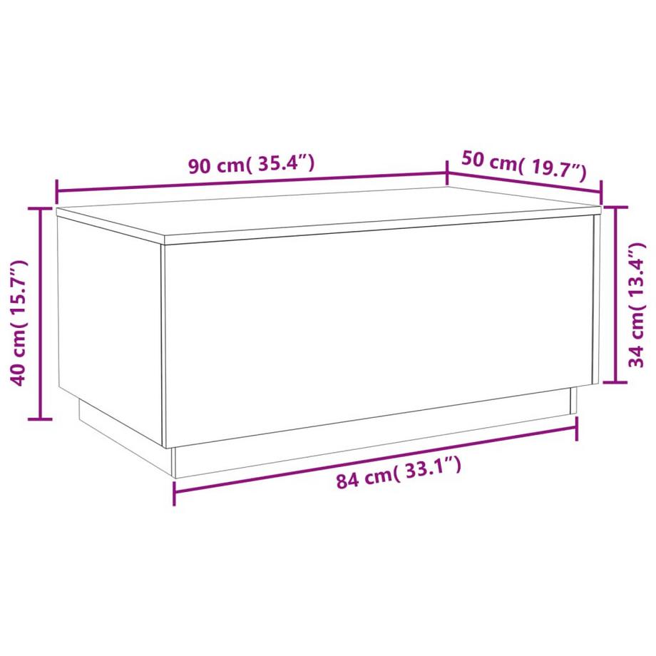 VidaXL Couchtisch holzwerkstoff  