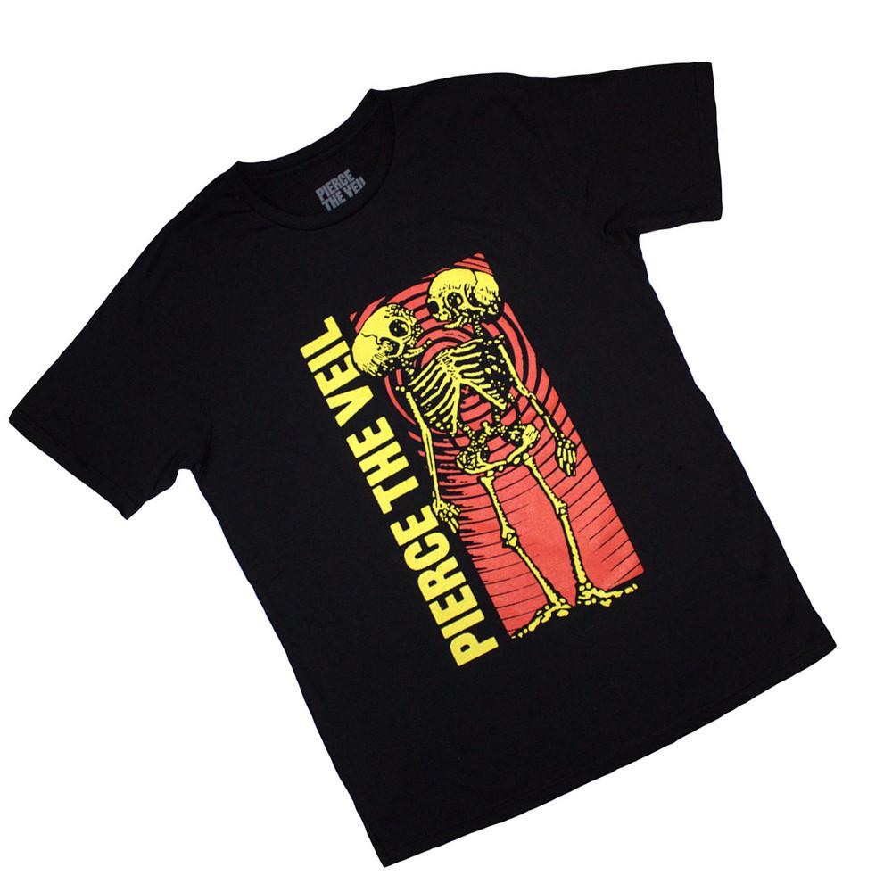 Pierce The Veil Skelett Print T-Shirt  