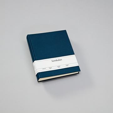 Semikolon Classic Medium album fotografico e portalistino Blu 80 fogli Rilegatura all'inglese
