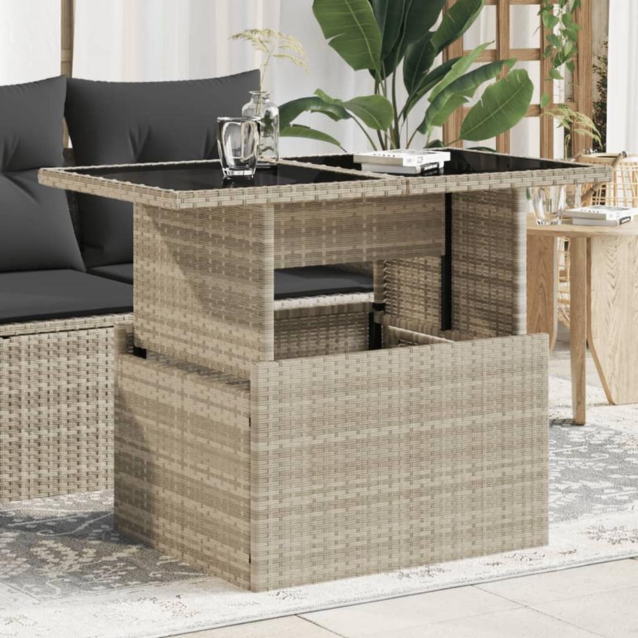 VidaXL Gartentisch poly-rattan  