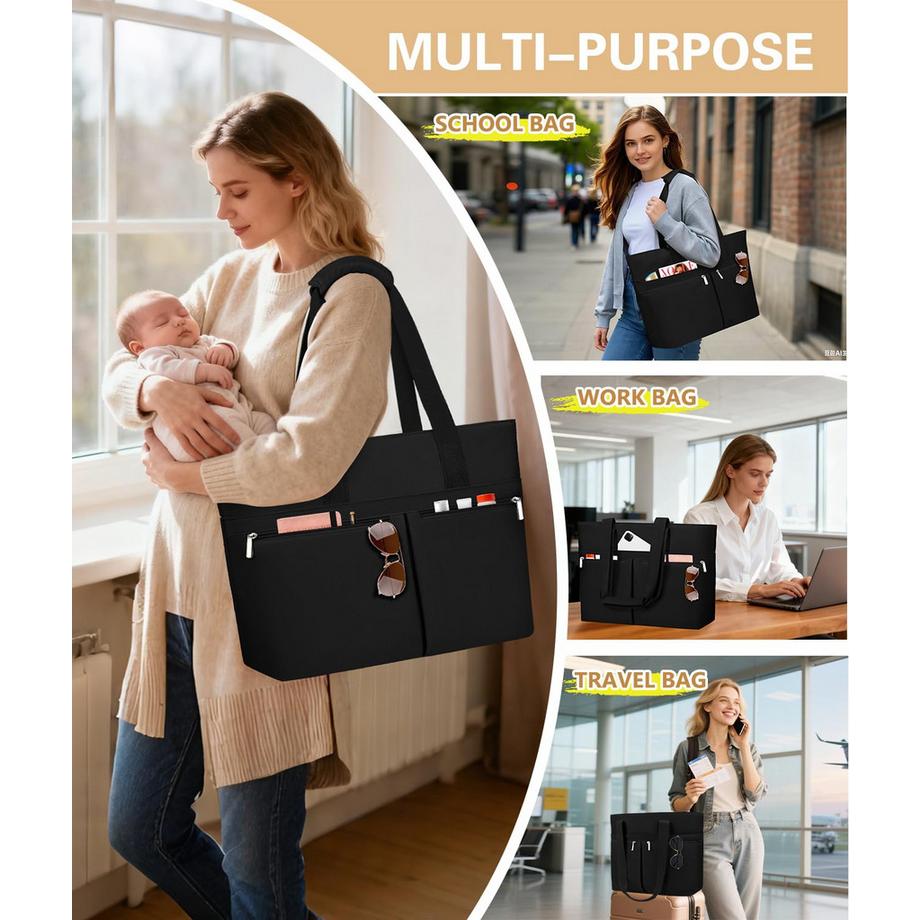 Only-bags.store grosse Strandtasche mit Reissverschluss  