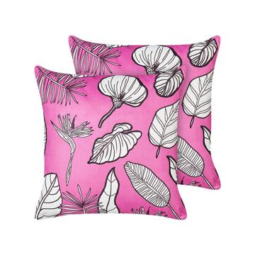 Dekokissen 2er Set aus Samtstoff Modern MALVA