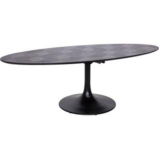 mutoni Table à manger ovale noire Blax 230  