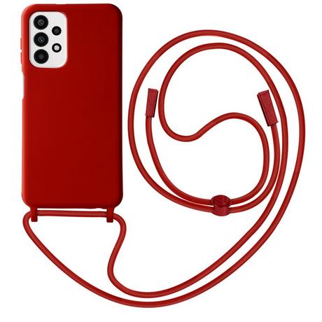 Avizar  Cover Cordino Samsung A23 5G, M23 Rossa 