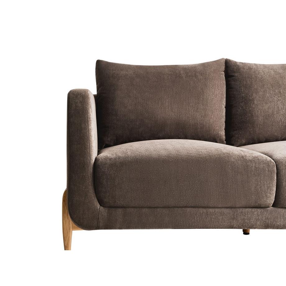 Beliani Canapé 2 places en Tissu chenille Rustique GIMO  