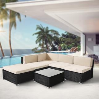 Arebos Polyrattan Gartenmöbel Gartenset Lounge Garnitur Set Sitzgruppe  