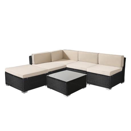 Arebos Polyrattan Gartenmöbel Gartenset Lounge Garnitur Set Sitzgruppe  