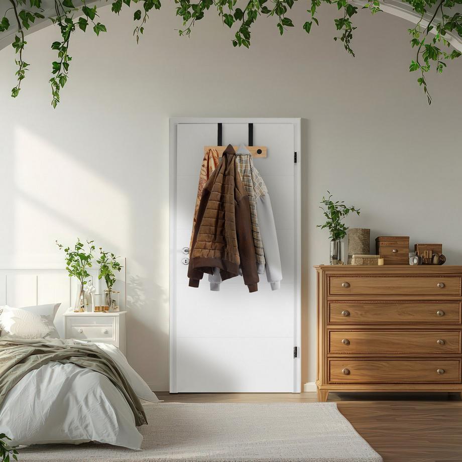 Northix Appendiabiti da porta, 4 ganci  