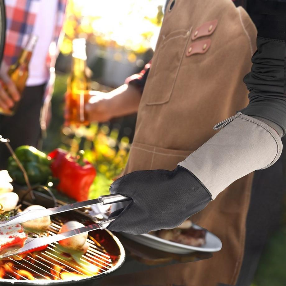 Orion  Gant de cuisine en silicone résistant à la chaleur avec coton 