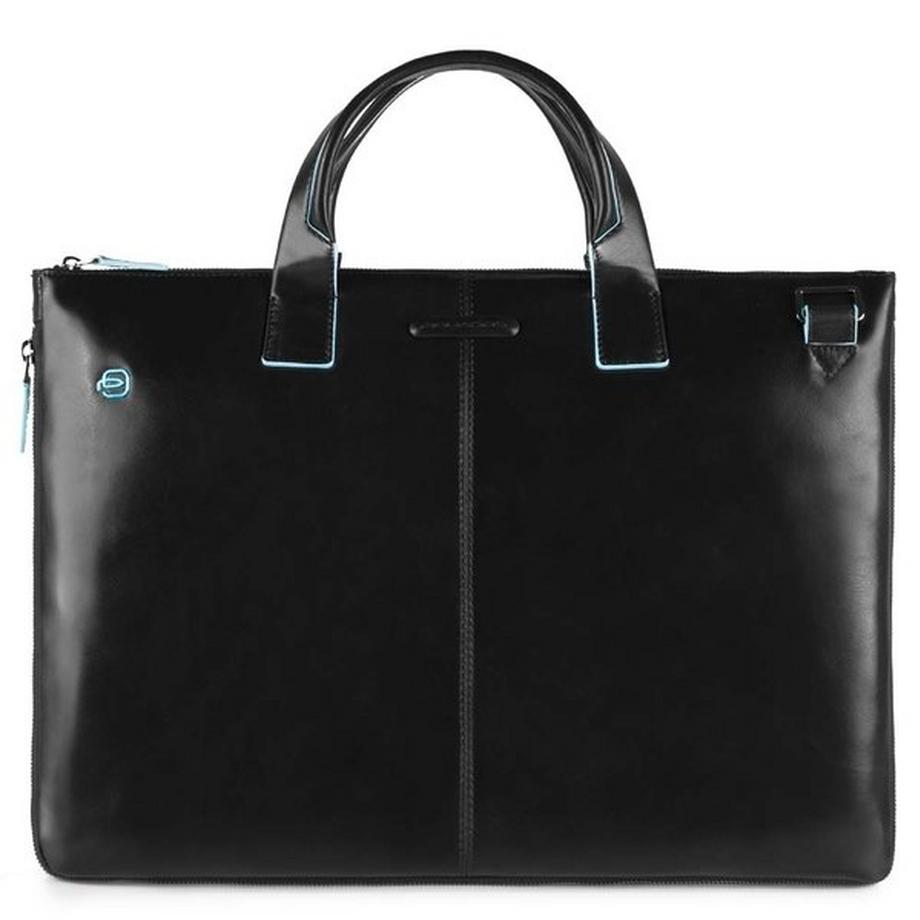 Piquadro Blue Square Schmale Erweiterbare Laptoptasche  