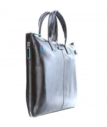 Piquadro  Blue Square - Schmale erweiterbare Laptoptasche 