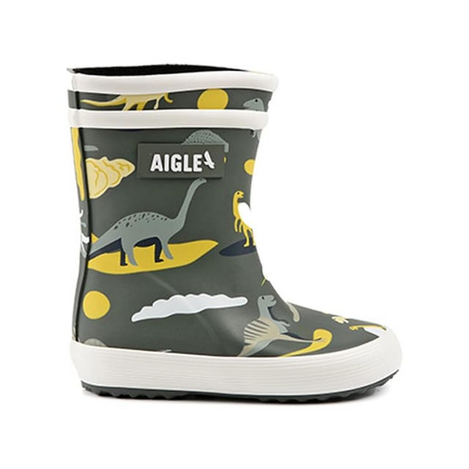 AIGLE Baby Flac Play 2 Dino-21 Regenstiefel  
