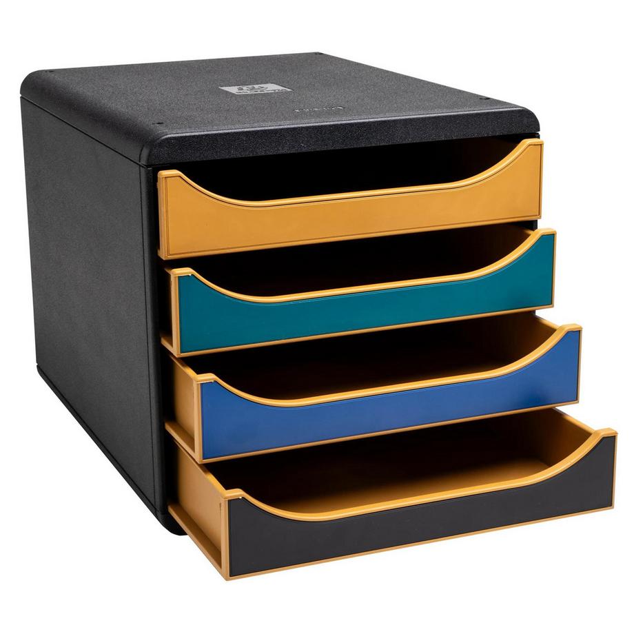 Exacompta Module de classement Big Box 4 tiroirs Neo Deco  