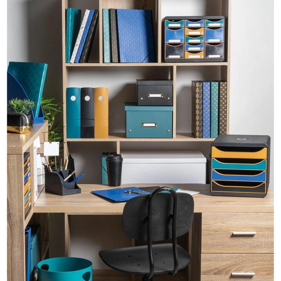 Exacompta Module de classement Big Box 4 tiroirs Neo Deco  