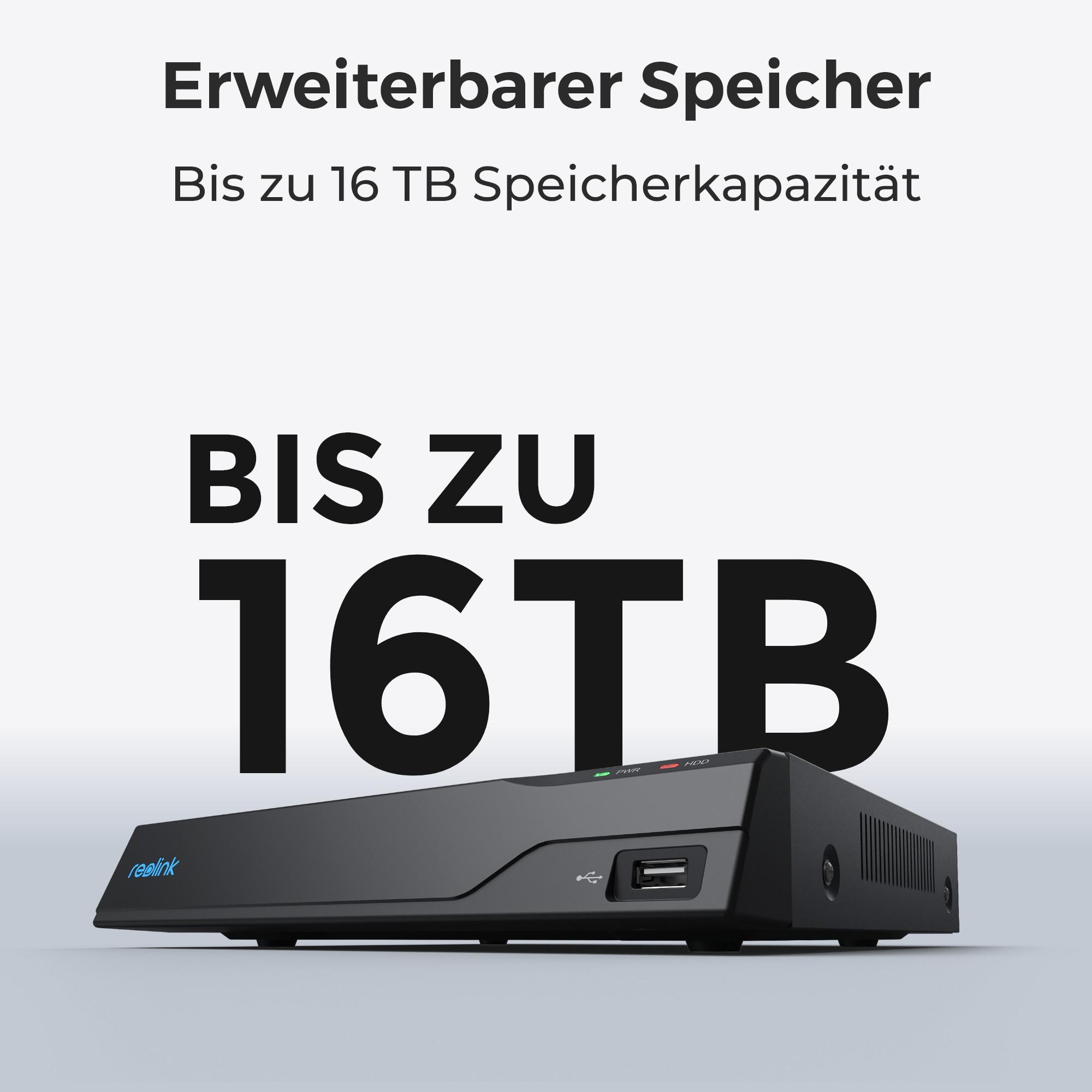 Reolink  NVS8 PoE 8 canali NVR con 2TB 