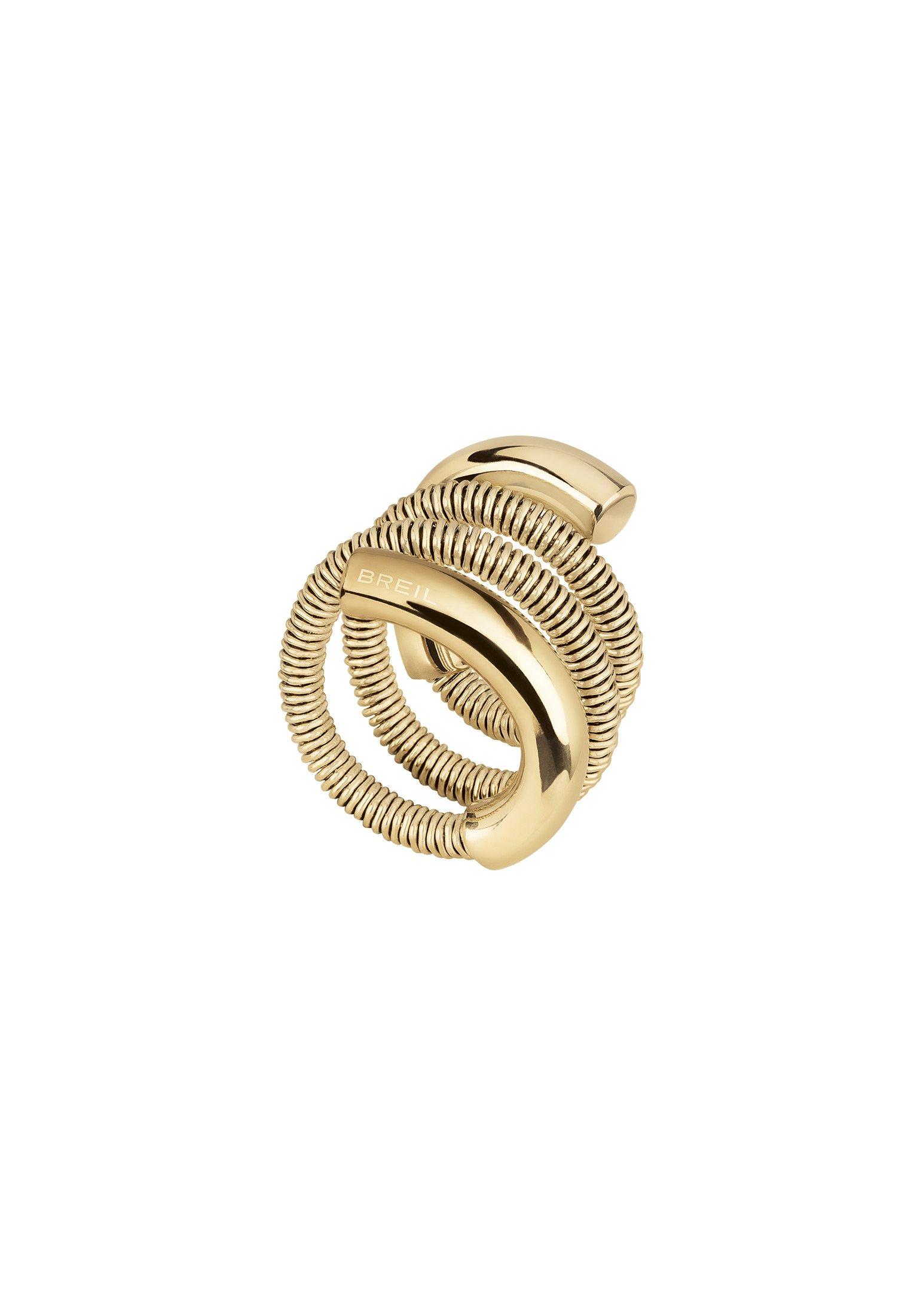 Image of Ring New Snake Steel Damen Gold ONE SIZE