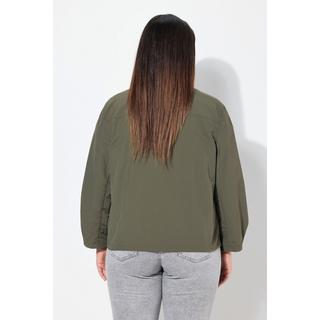 Ulla Popken Veste Blouson Grandes Poches Cordon Coulissant Base  