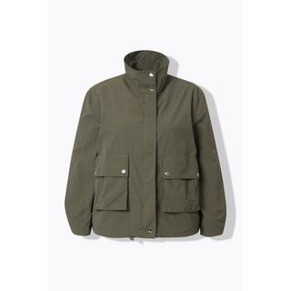 Ulla Popken Veste Blouson Grandes Poches Cordon Coulissant Base  