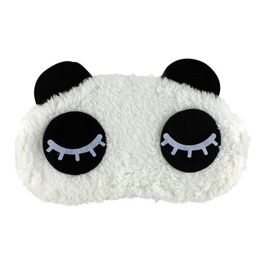 eStore  Panda Yeux Fermés, Masque de Sommeil Fluffy pour Voyage et Détente 
