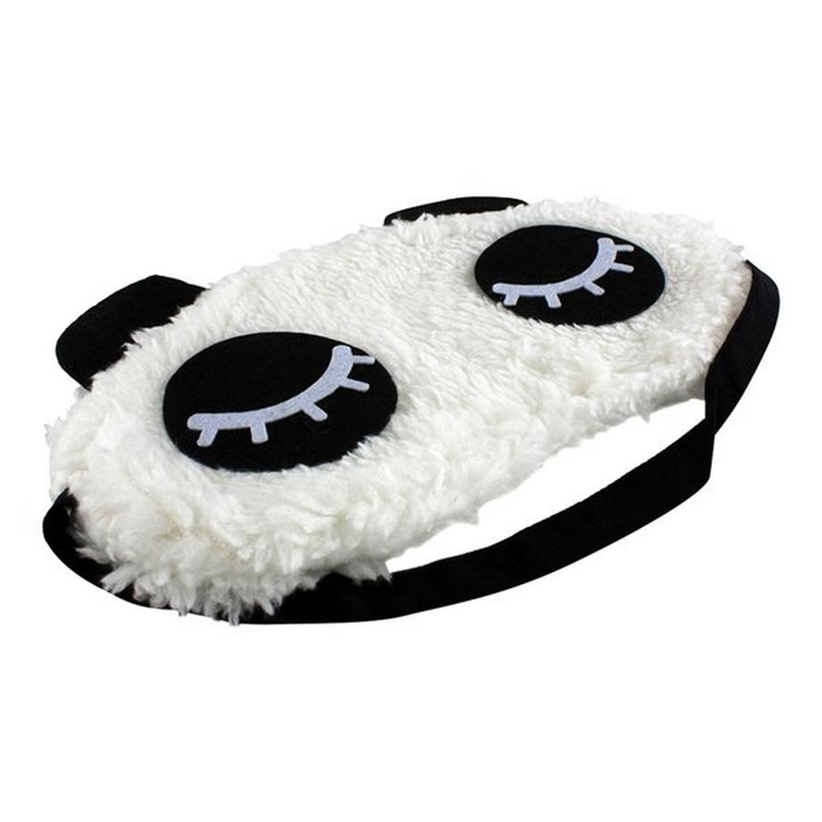 eStore  Panda Yeux Fermés, Masque de Sommeil Fluffy pour Voyage et Détente 