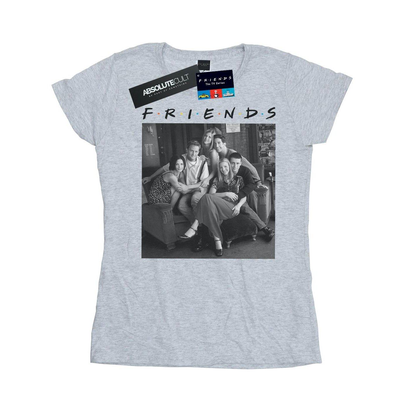 Image of Black And White Photo Tshirt Damen Grau L