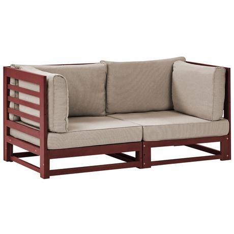 Beliani 2 Sitzer Sofa aus FSC® zertifiziertes Akazienholz Modern TRANI  