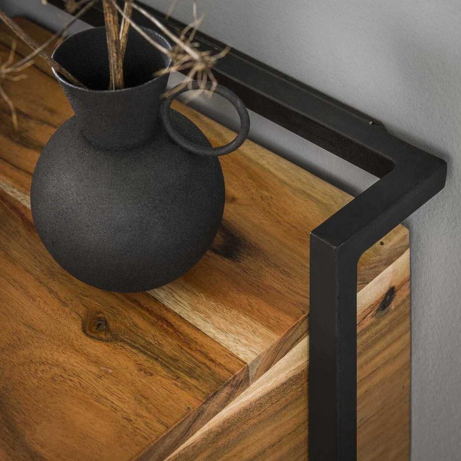 mutoni Comodino Air solido M acacia naturale  