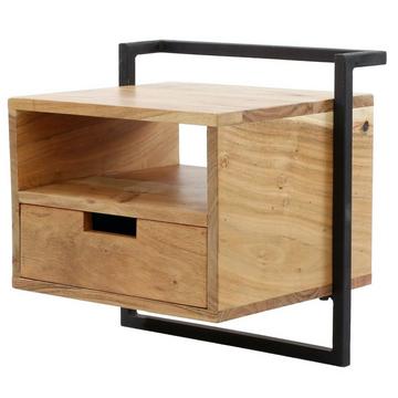 Comodino Air solid M acacia naturale