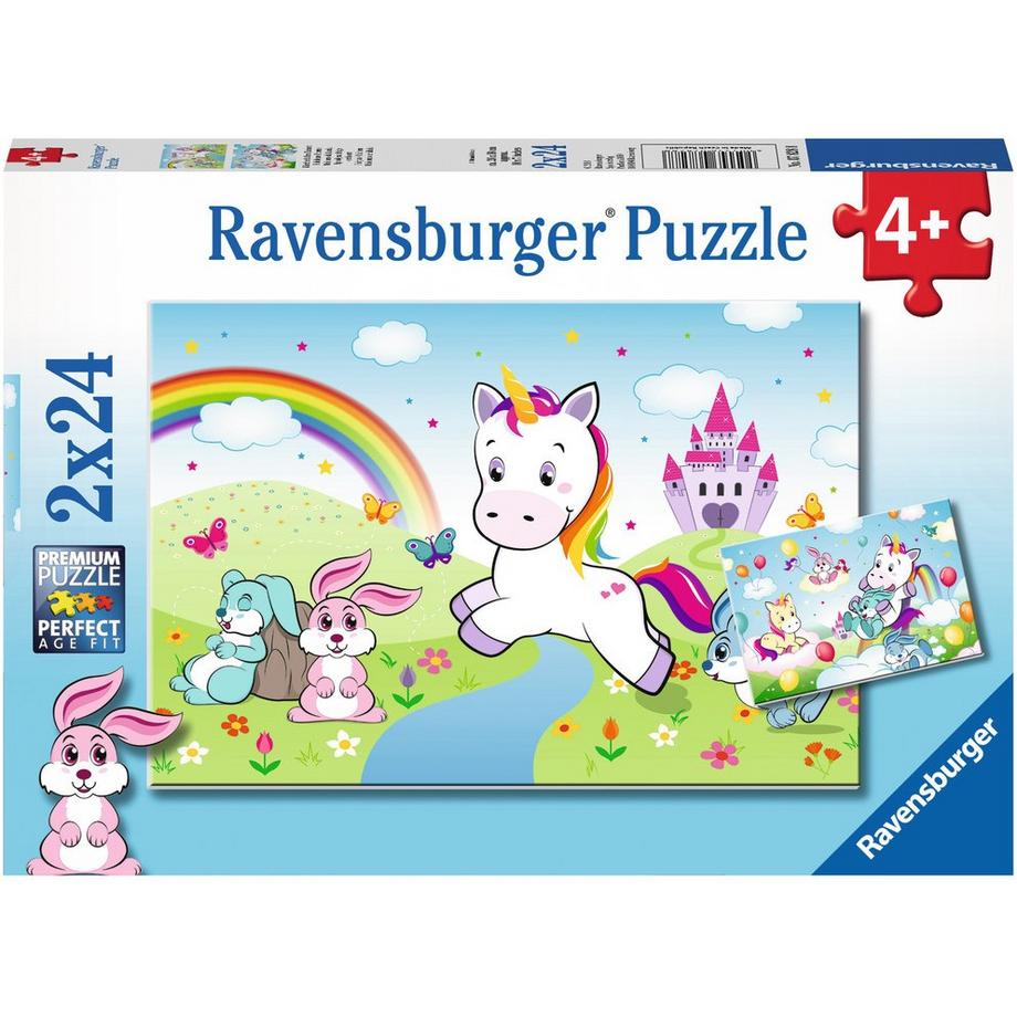 Ravensburger  Ravensburger puzzel Sprookjesachtige eenhoorn - 2x 24 stukjes 