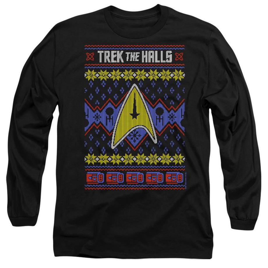 Trek the Halls Ugly TShirt  weihnachtliches Design