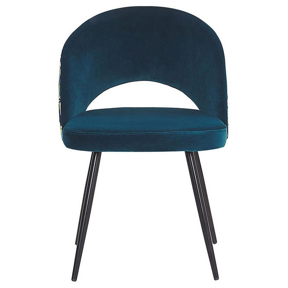 Beliani Set di 2 sedie da pranzo en Velluto Glamour VIVIAN  