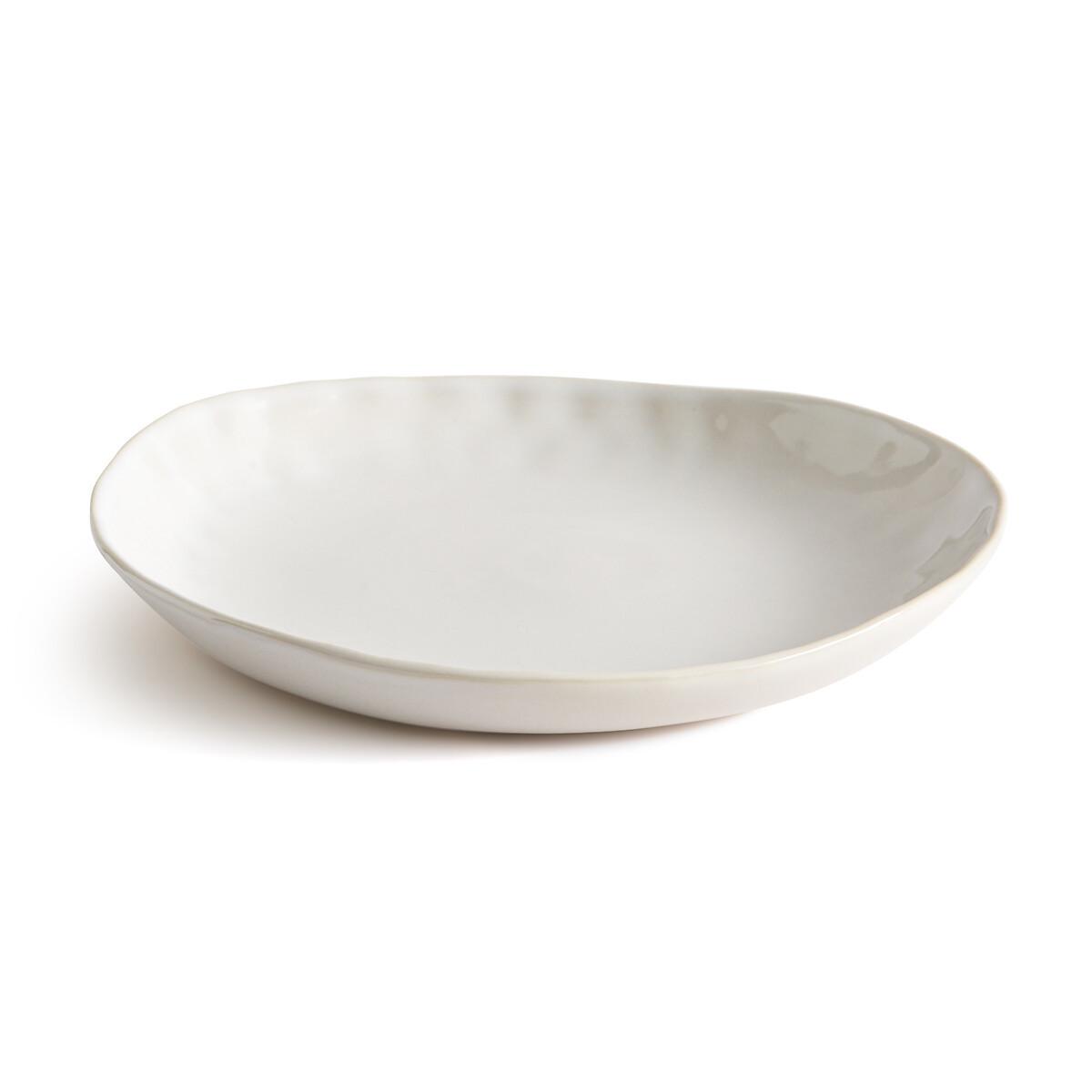 La Redoute Intérieurs Lot de 4 assiettes plates en grès  