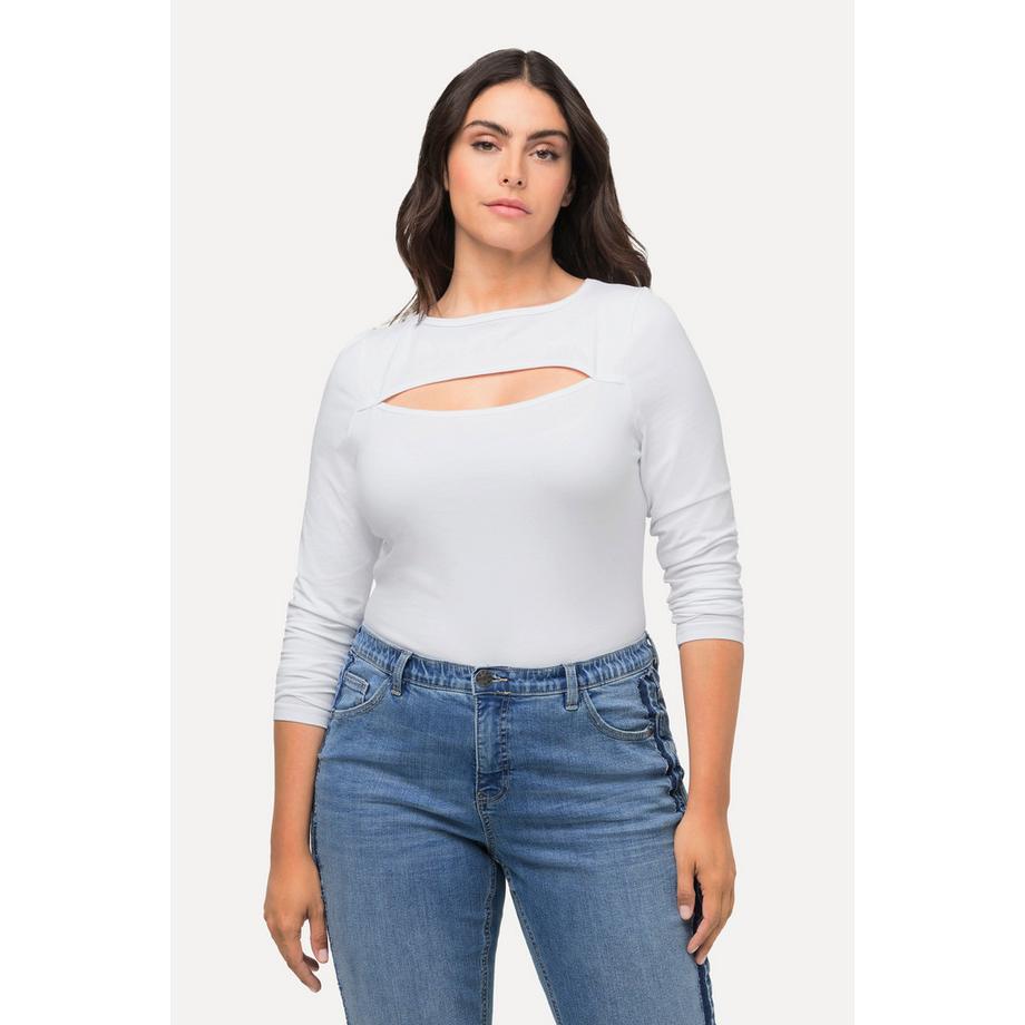 Ulla Popken Body Slim Manches Longues Découpe  