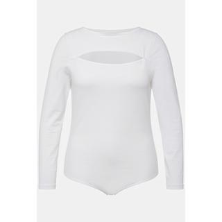 Ulla Popken  Body, Cut-Out, Slim, Langarm 