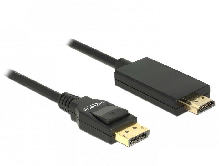 DeLock  DeLOCK 85318 cavo e adattatore video 3 m DisplayPort HDMI Nero 