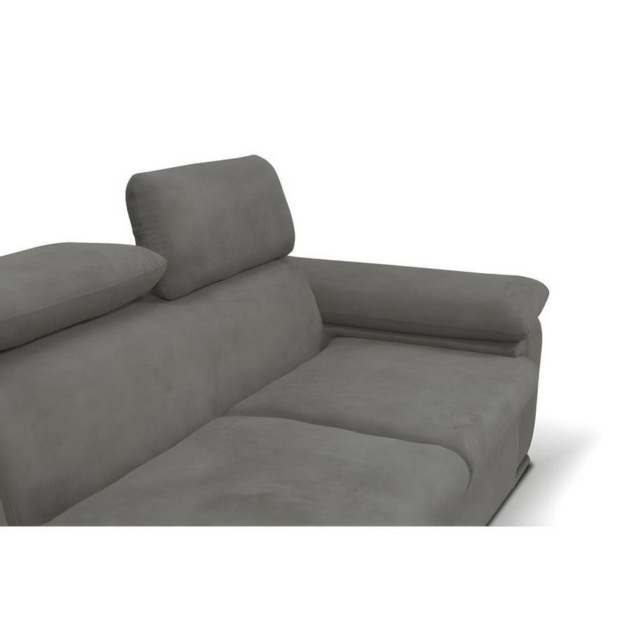 Vente-unique Canapé d'angle conible en tissu avec coffre de rangement FABIEN Angle gauche  