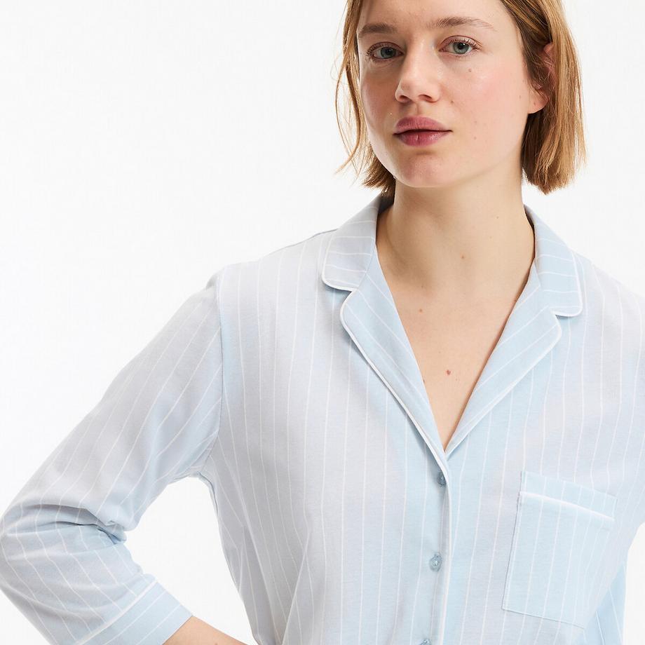 La Redoute Collections Jersey Gestreifter Pyjama  