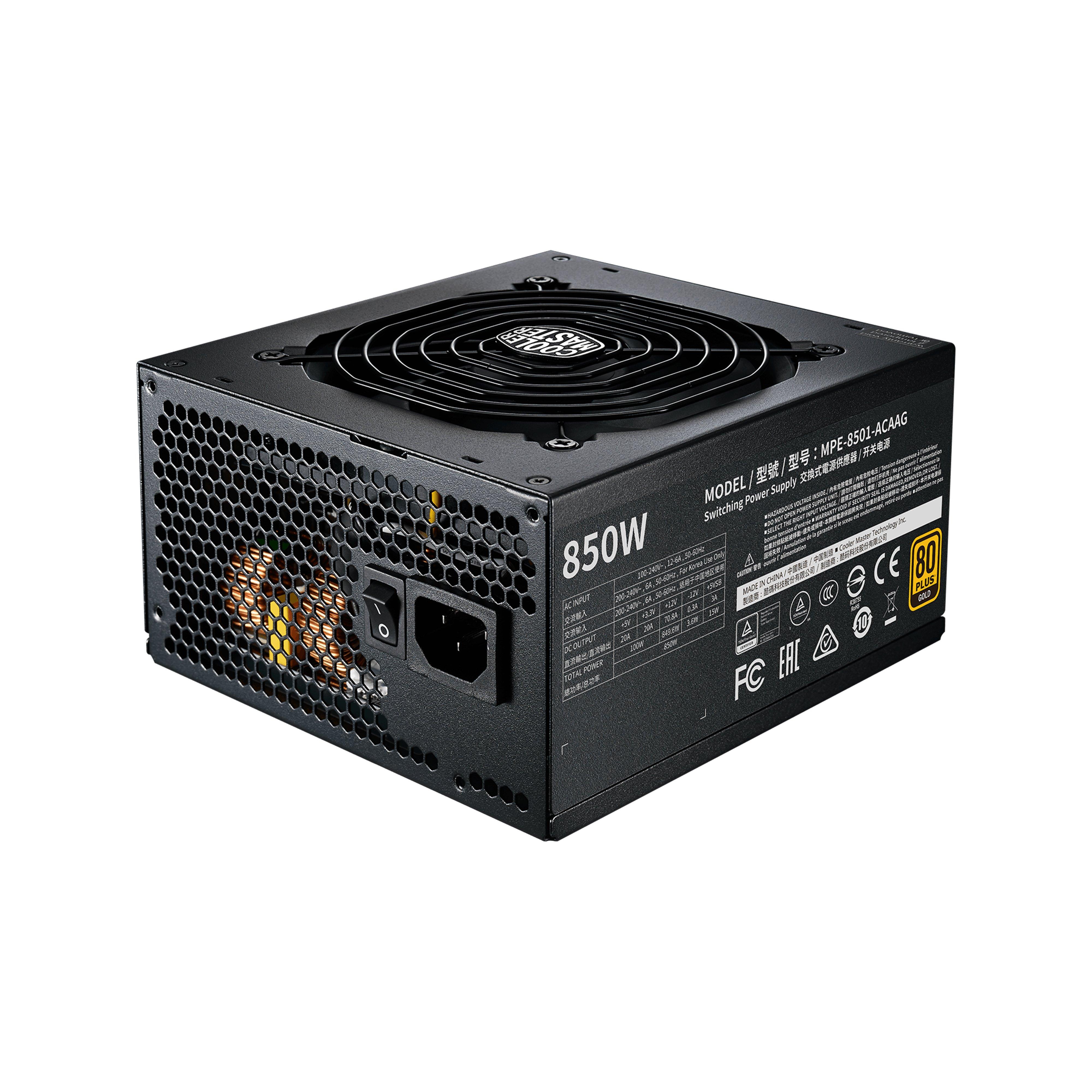 Cooler Master  MWE Gold 850 - V2 Full Modular unité d'alimentation d'énergie 850 W 24-pin ATX ATX Noir 