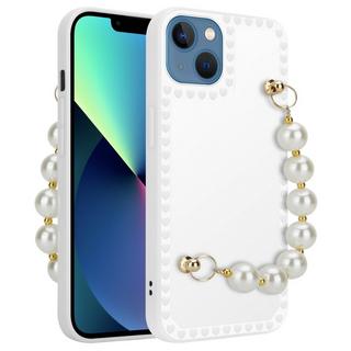 Cadorabo  Housse compatible avec Apple iPhone 13 - Coque de protection en silicone TPU flexible avec chaîne de poignet 