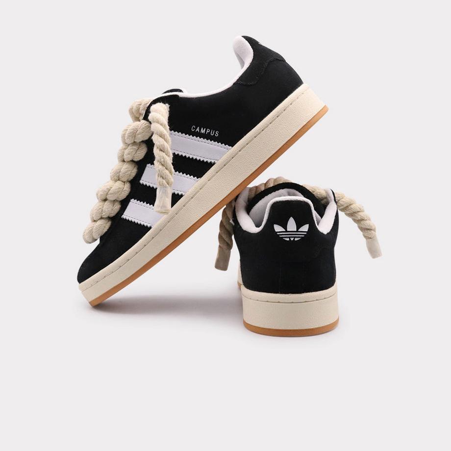 adidas Campus 00s Core Black Rope Lace White Baskets  