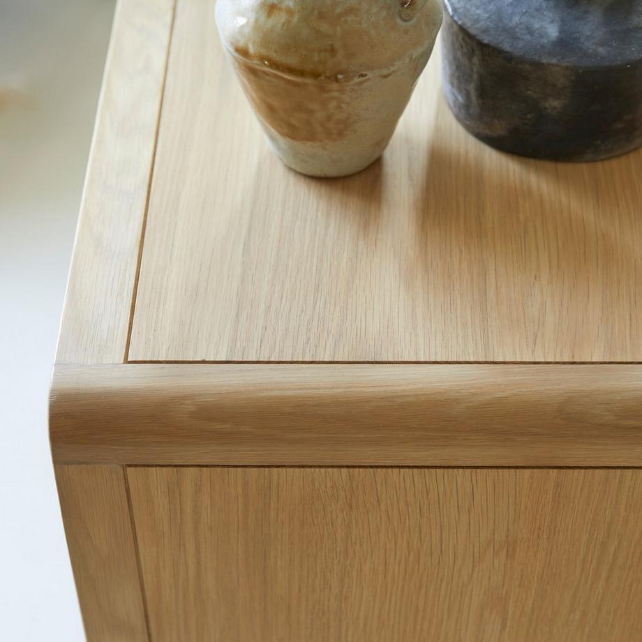 Tikamoon Cassettiera portaoggetti in legno di quercia massello e midollino Come  