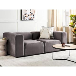 Beliani 2 Sitzer Sofa aus Samtstoff Modern FALSTERBO  