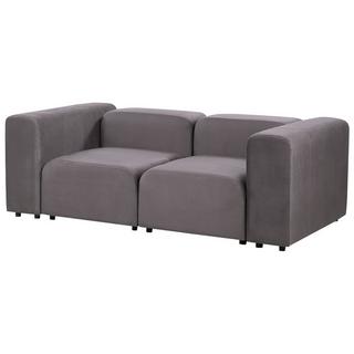 Beliani 2 Sitzer Sofa aus Samtstoff Modern FALSTERBO  